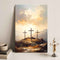 Three Crosses on Calvary Faith Wall Art