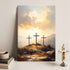 Three Crosses on Calvary Faith Wall Art