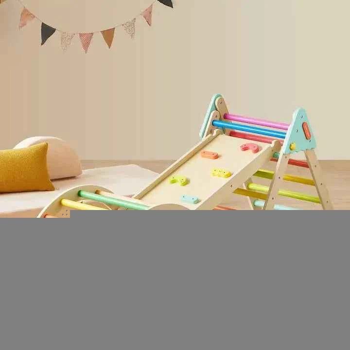 Tiny Land® 7-in-1 Rainbow Pikler Triangle Set