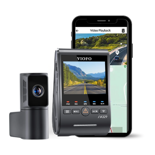 VIOFO A329T 4K+2K 2-Channel 60FPS Wi-Fi 6 Dash Cam