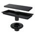 Matte Black stainless floor drain 11.8inch x 4.3 inch