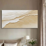 Neutral Ocean Waves Wall Art