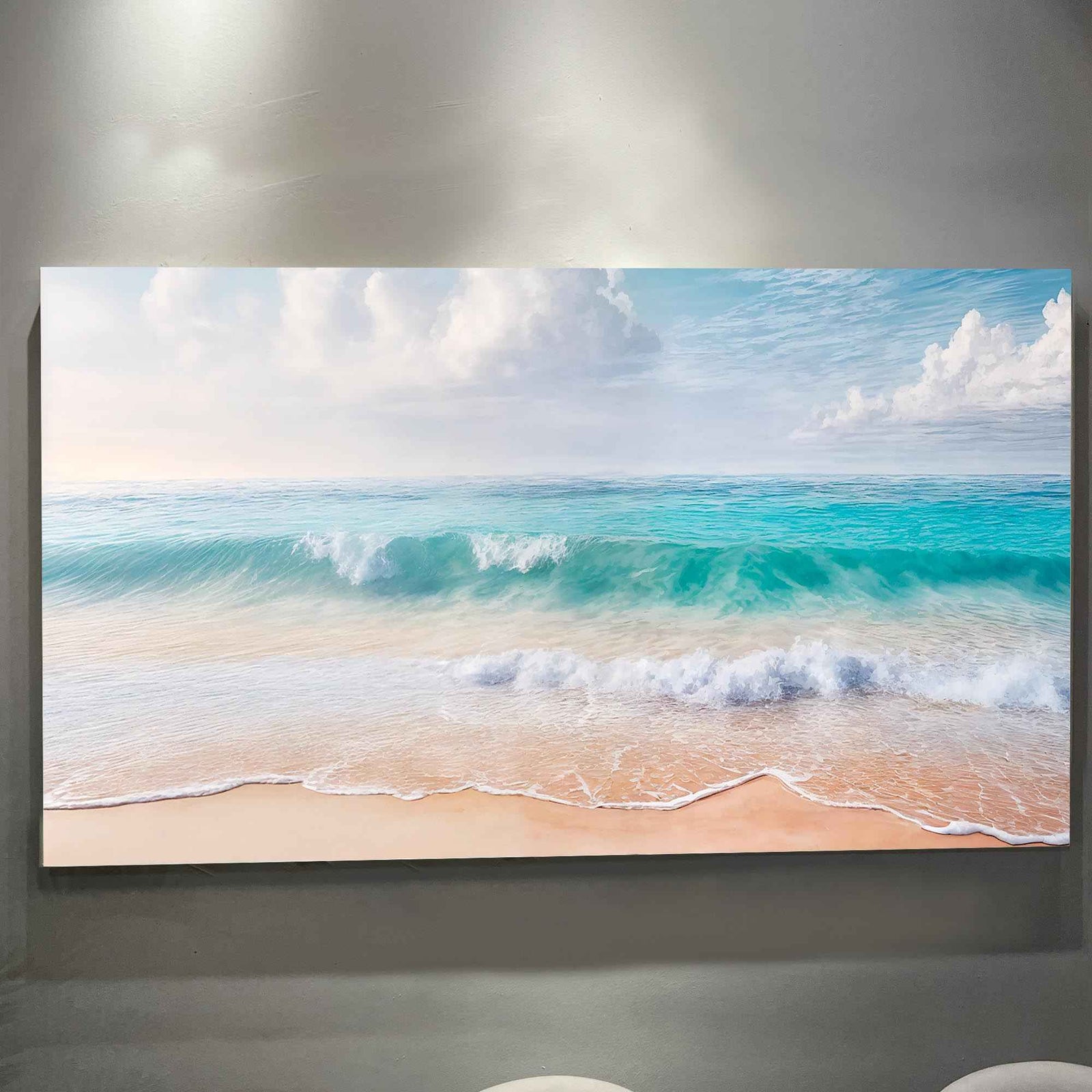 Serene Ocean Wave Coastal Wall Art XII