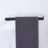 Luxurious 4-Piece Brass Matte Black Bathroom Hardware Set: Towel Bar, Towel Ring, Toilet Paper Holder, Robe Hook, and Tower Holder - Wall Mounted