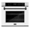 ZLINE 30" Autograph Edition Professional True Convection Single Wall Oven, Air Fry, Self Clean, White Matte, Matte Back WASZ-WM-30-MB