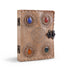 Handcrafted Vintage 4 Stone Leather Diary