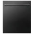 ZLINE 24" Dishwasher In Black Stainless Steel, Stainless Tub, Modern Style Handle DW-BS-H-24
