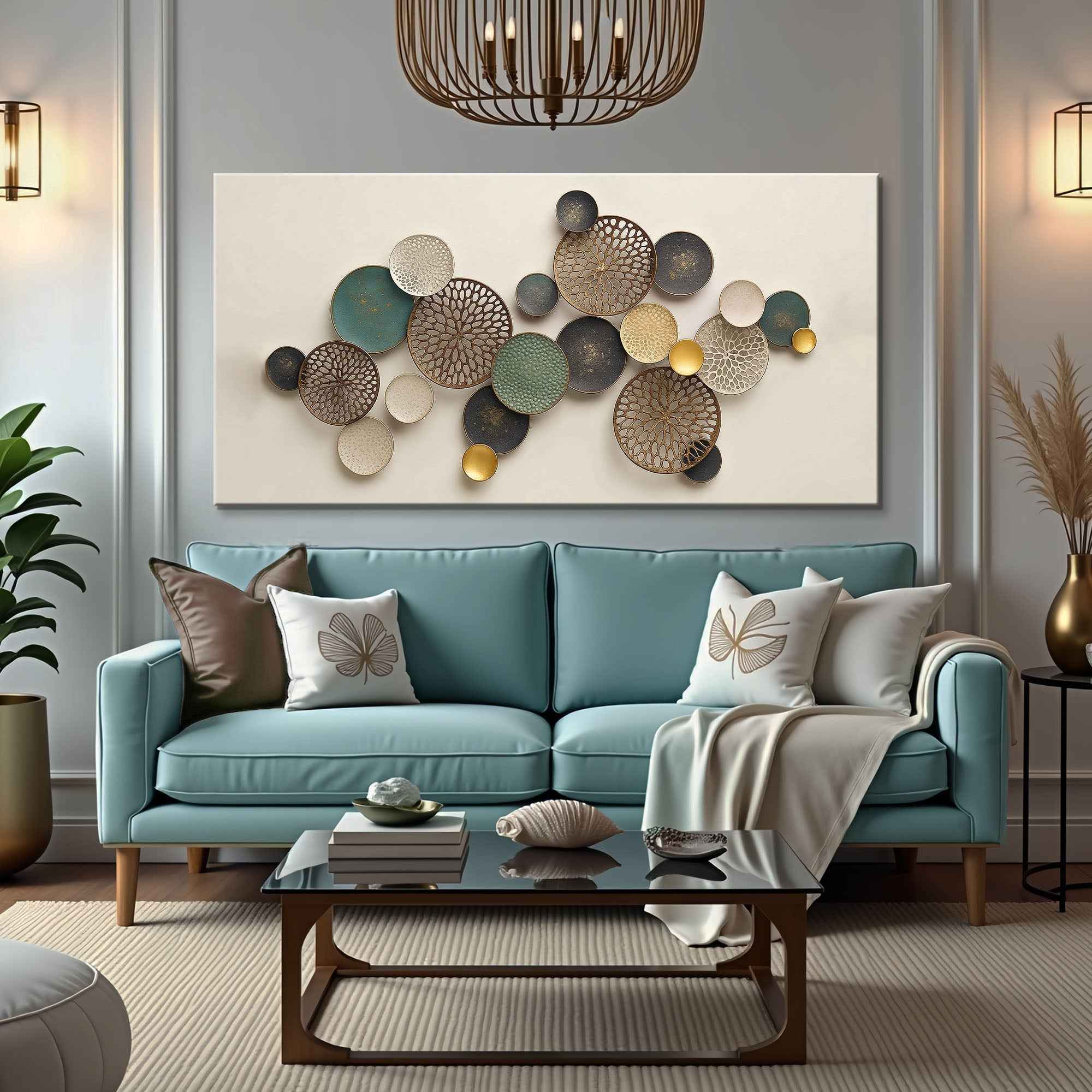 Lotus Leaf Abstract Wall Art II