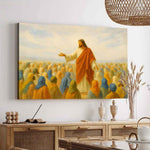 Jesus Speaking To Crowd Faith Wall Art II