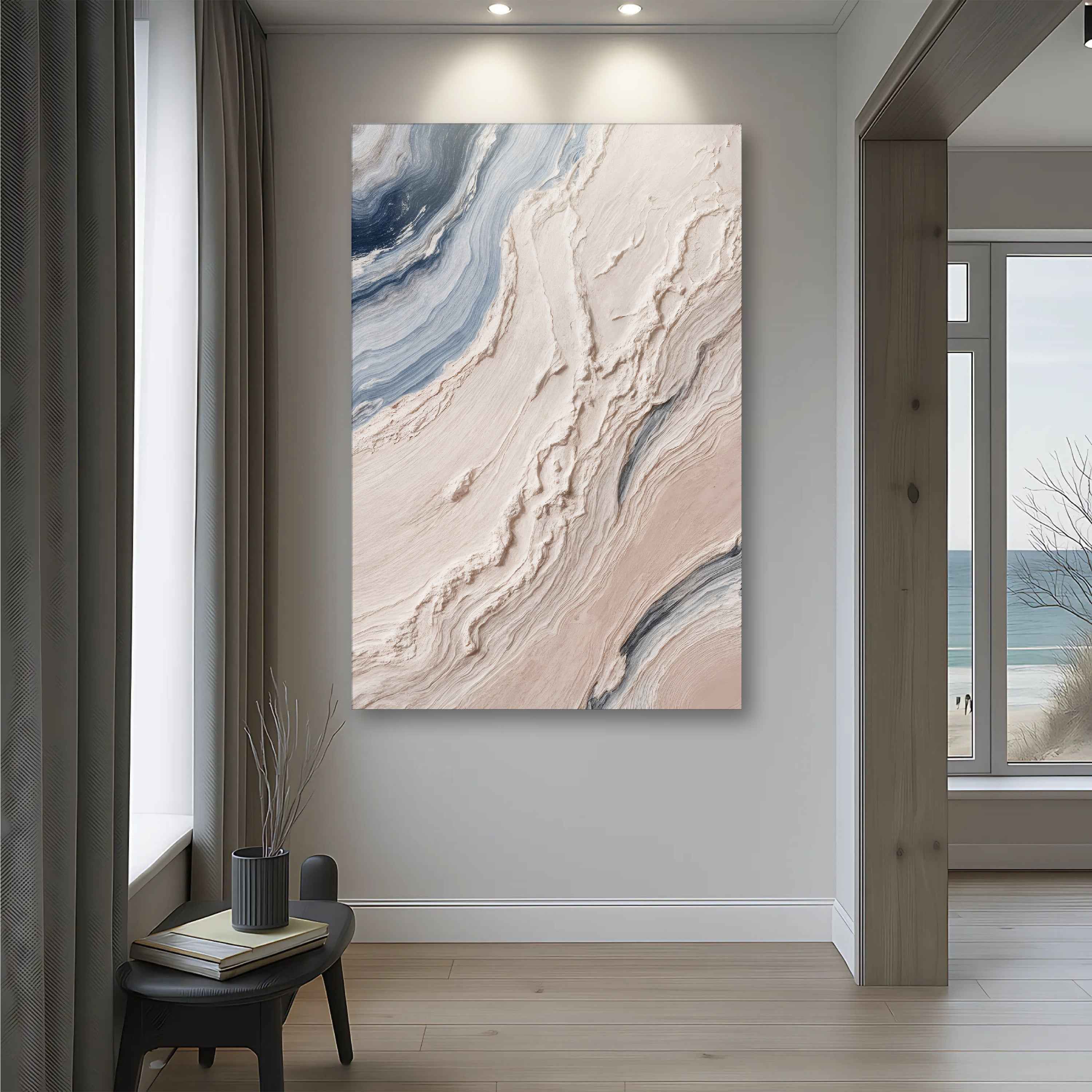 Minimalist Waves Wall Art III