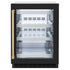ZLINE 24" Touchstone 151 Can Beverage Fridge Black Matte Glass Door Gold RBSOZ-BLM-24-G