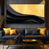 Black And Gold Minimalist Abstract VIII