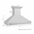 ZLINE 48" Autograph Stainless Blue Gloss Wall Range Hood, 8654STX-BG-48