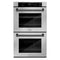 ZLINE 30"Professional True Convection Double Wall Oven, Air Fry, Self Clean, Stainless Steel, Matte Black WADZ-30-MB