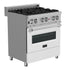 ZLINE 30" Bundle Range RAS-WM-30 & Range Hood 8654WM-30, 2KP-RASWMRH30