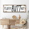 Fluffy Butt Hut Chicken Coop Sign