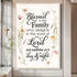 Blessed Is The Family Faith Sign