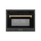 ZLINE 24" Convection Microwave, Black Stainless, Gold MWOZ-24-BS-G