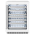 ZLINE 24" Touchstone Dual Zone 44 Bottle Wine Cooler White Matte Glass Door RWDO-WM-24