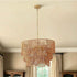 Chandelier With 7 Light E26 Base, Adjustable Height Wave Pendant Light For Living Room - Gold