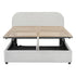Walker Edison | Teddy Full Size Upholstered Platform Bed with Hydraulic Storage