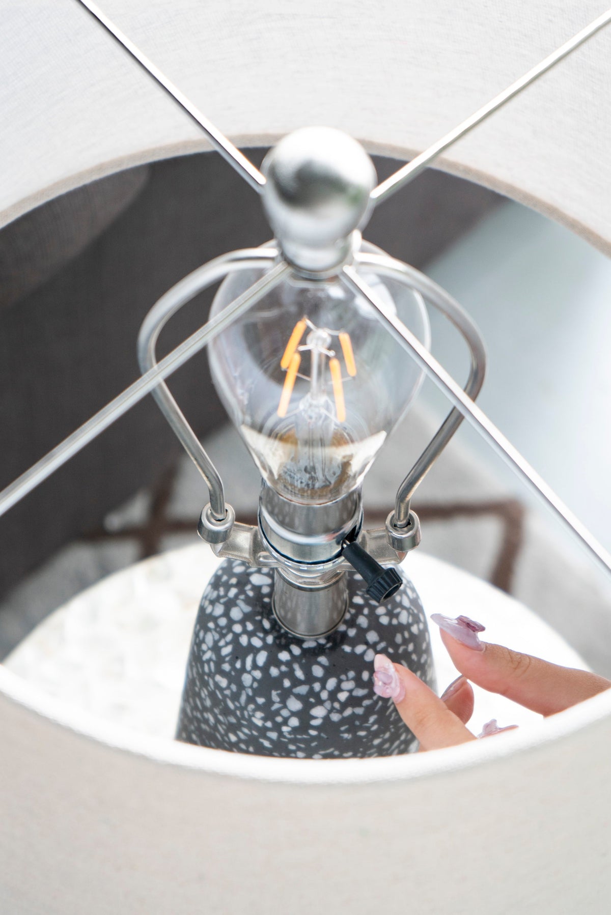 Artisan Multicolor Glass Table Lamp