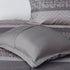 7 Piece Jacquard Comforter Set Grey/Taupe California King