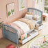 Platform Storage Bed Solid Wood Bed With 6 Drawers