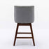 Counter Height Swivel Barstools, 26'' H Seat Height Upholstered Bar Stools (Set of 2), Fabric