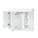 Wall Mount Mirror Cabinet With Adjustable Shelves, Soft Closing Hinges