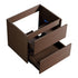 Wall-Mounted Bathroom Vanity, Soft-Close Drawer, Premium Slides - Black Brown