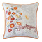 Thanksgiving Embroidered Floral Throw Pillow with Fall Floral Embroidery - Autumn Colors