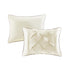 7 Piece Tufted Comforter Set Ivory Queen