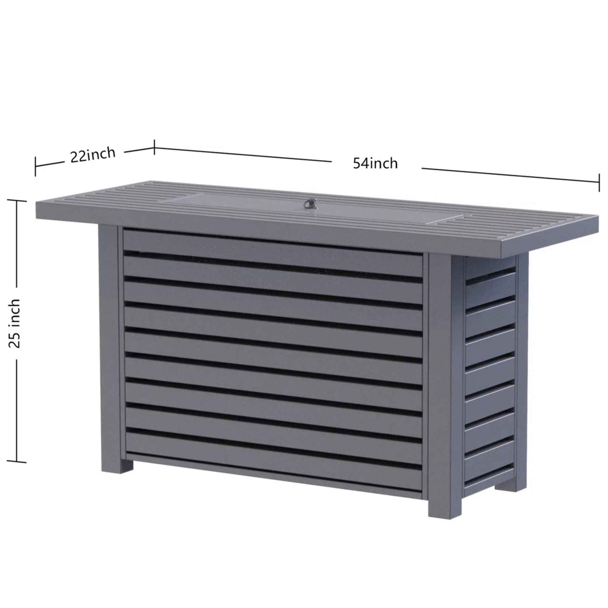 Propane / Gas Outdoor Fire Pit Table With Lid