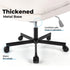 Large Size Swivel Home Office Desk Chair Armless Office Room Chair - Beige