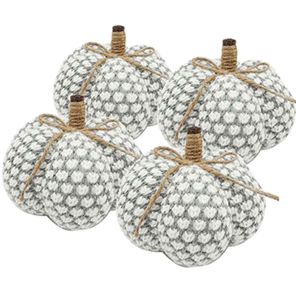 Knite Pumpkin Ornament Decor For Holiday Harvest Festival Fall Festival & Thanksgiving