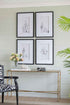 Architecture Wall Art Prints, Home Decor Art For Living Room Dining Room Entryway (Set of 4) - White / Black