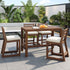 Patio Bar Set With Ergonomic Chairs