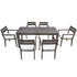 U_Style 7 Pieces Acacia Wood Outdoor Dining Set with Cushions