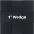 1 Inch Acoustic Foam Wedge Style Panels - 13 Color Options