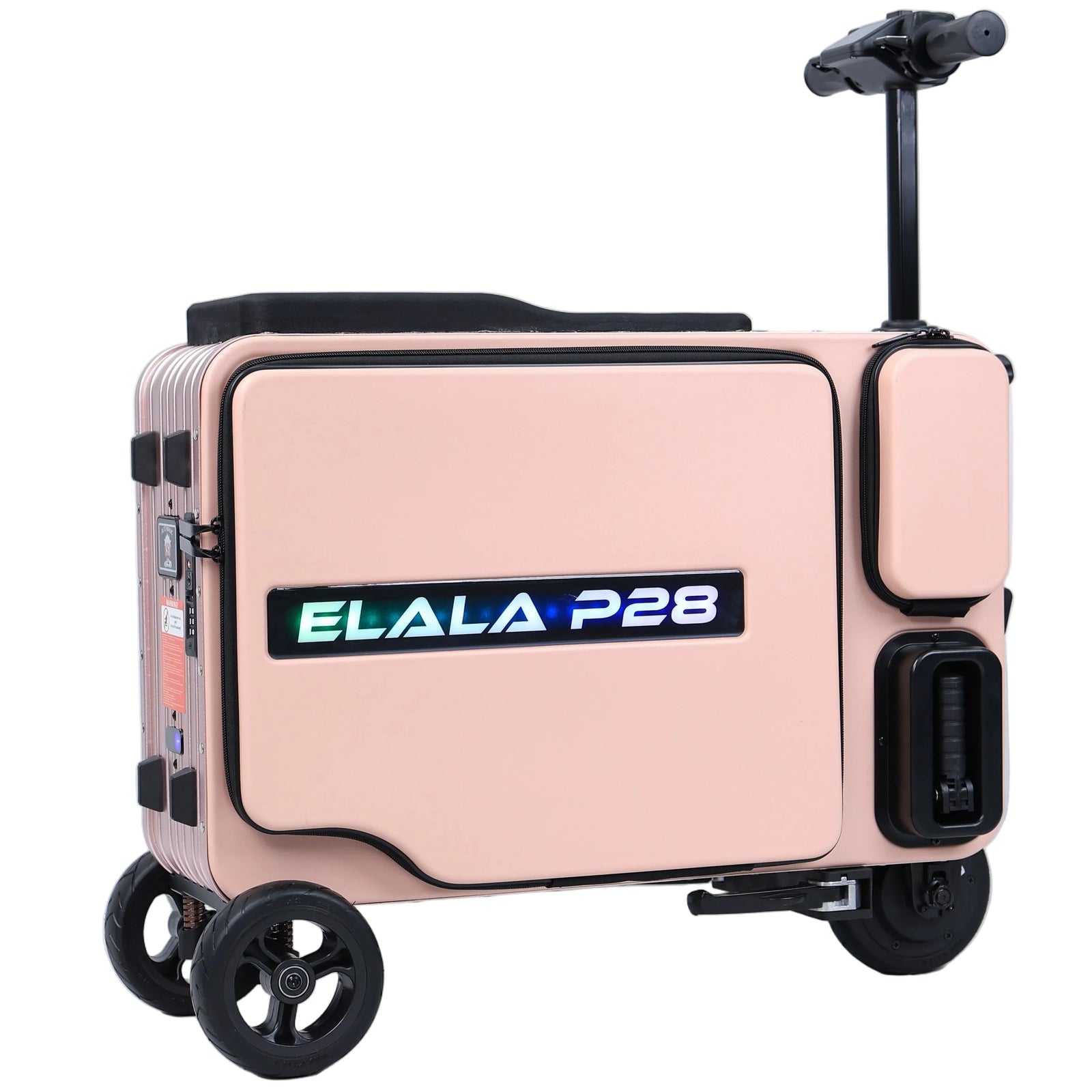 Elala P28 - Pink Motorized Suitcase