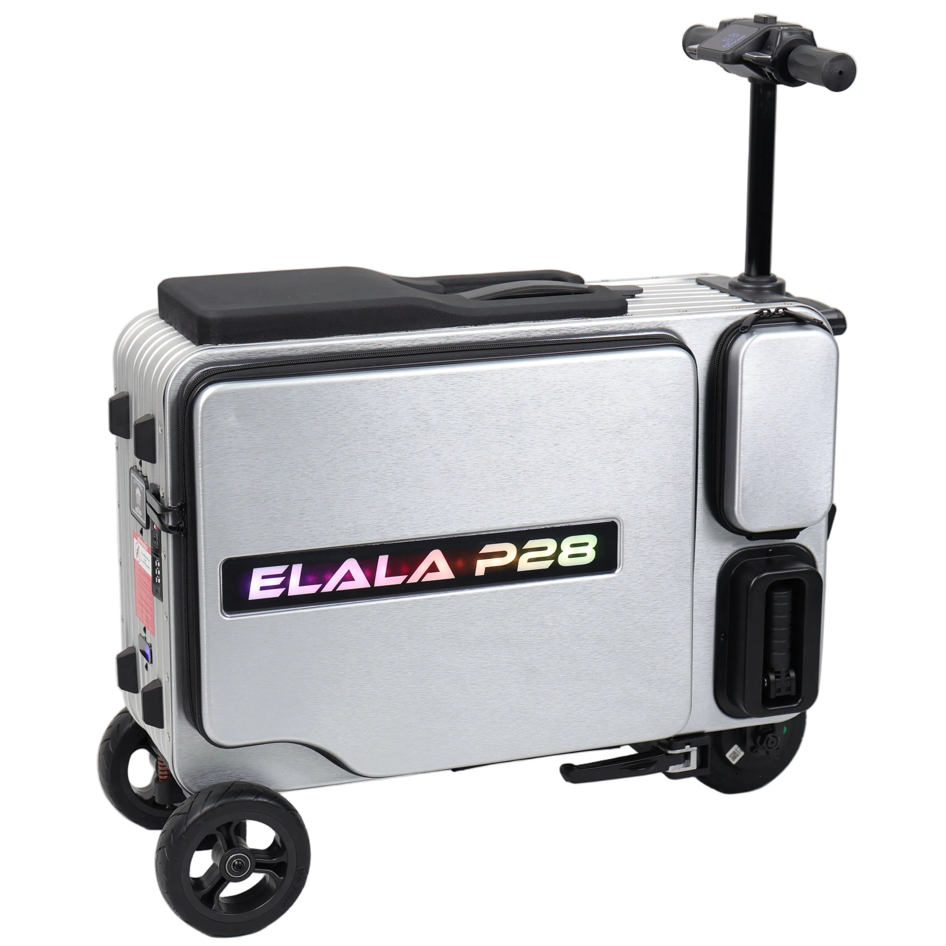 Elala P28 - Silver Motorized Suitcase