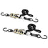 1.5" x 10 ft. Motorcycle Tie Downs w/ Ratchet & Cam 2 Pack | RCB1.510VSBK2