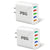 2 Pack of 5 Port Wall Charger Charge 5 Devices at Once!