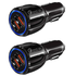 2 Pack PBG 2 Port USB Fast Car Charger Adapter For Devices