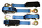 2" x 8 Ft Axle Wrap Auto Tie Down Ratchet Strap w/ Snap Hooks, BLUE  | 4 PACK