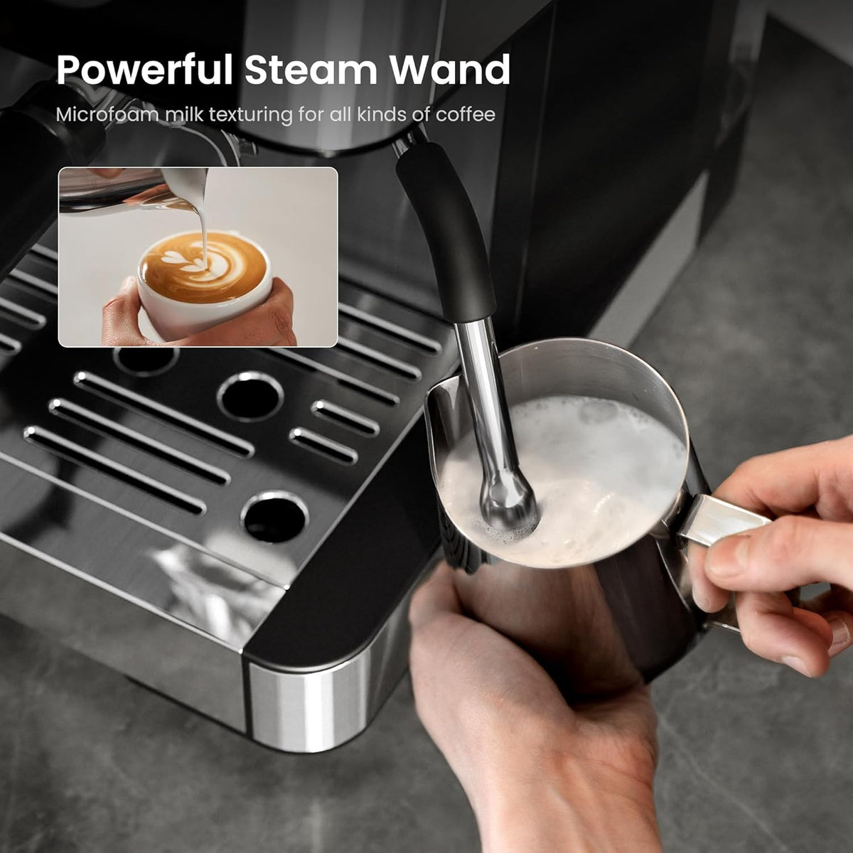 20 Bar Espresso Machines with Grinde CM8031