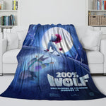 200% Wolf Blanket Flannel Fleece Throw Room Decoration