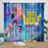 200% Wolf Curtains Blackout Window Drapes Room Decoration