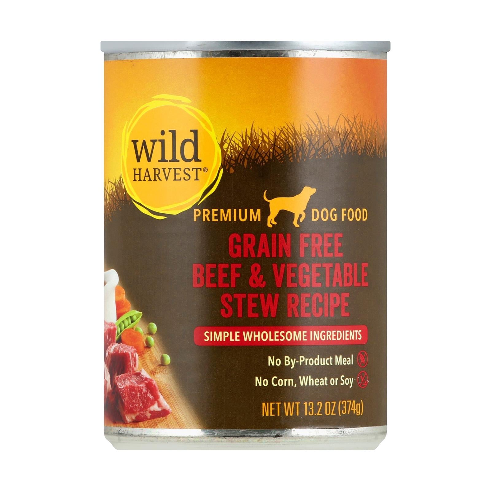 Wild Harvest Dog Food Beef and Vegetable Stew with Gravy, 13.2 oz  (Pack of 12)